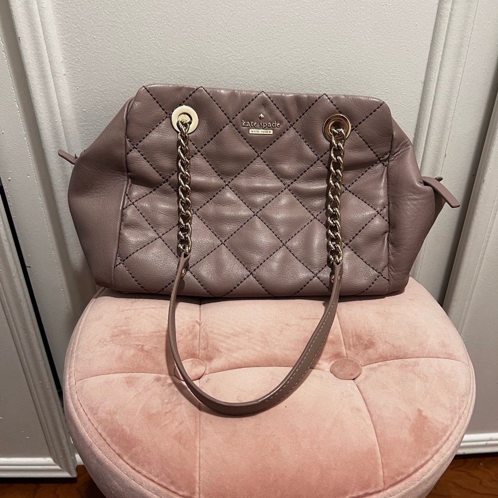 Kate Spade - Emerson Place Dewy Bag Quilted Leather - PXRU6996 - Taupe